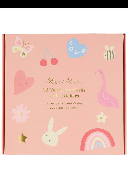 Meri Meri | Heart Concertina Valentine Cards with Stickers