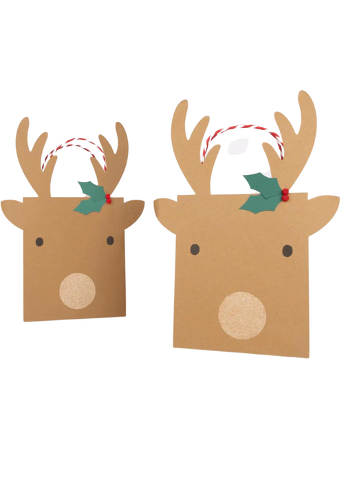 Meri Meri Medium Reindeer Gift Bags (x 2)